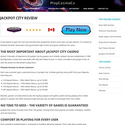 Jackpot City Casino Review & Rating - PlayCasinoCA