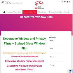 Decorative Privacy Window Film, Florida, Jacksonville