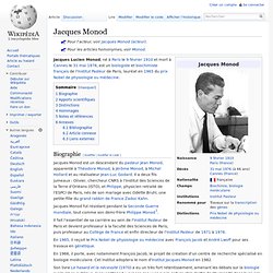 Jacques Monod 1910-1976