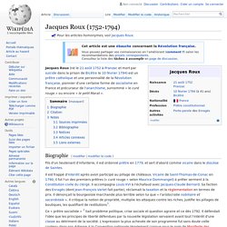 Jacques Roux suicidé le 10/02/1794 prison Bicêtre