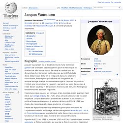 Jacques de Vaucanson