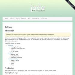 Jade - Template Engine