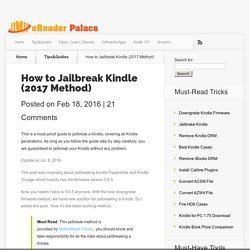 How to Jailbreak Kindle (2017 Method) - eReader Palace