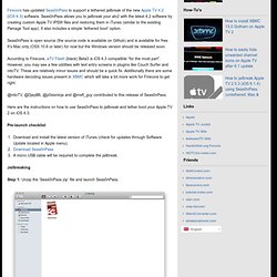 How to jailbreak Apple TV 2 on iOS 4.3 with Seas0nPass (tethered)