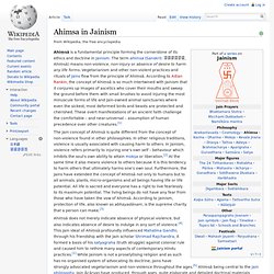 Ahimsa in Jainism