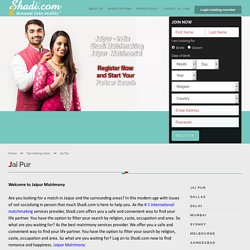 Best Jaipur Matrimony
