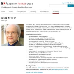 Jakob Nielsen, Ph.D. and Principal at Nielsen Norman Group