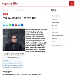 Mir Jalaleddin Kazzazi Net worth, Salary, Height, Age, Wiki - Mir Jalaleddin Kazzazi Bio