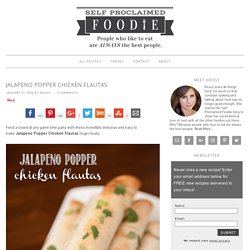 Jalapeno Popper Chicken Flautas
