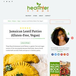 Jamaican Lentil Patties (Gluten-Free, Vegan) - Healthier Steps