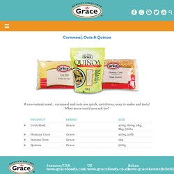 Instant Oats — Grace foods