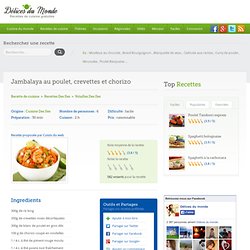Jambalaya au poulet, crevettes et chorizo - Recettes de cuisine Des Iles