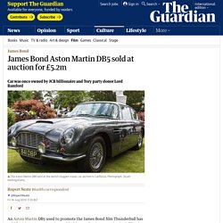 James Bond Aston Martin DB5 sold at auction for £5.2m