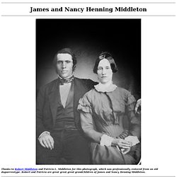 James and Nancy Henning Middleton