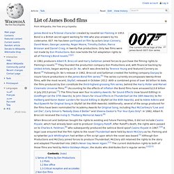 List of James Bond films