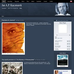Jan A.P. Kaczmarek - News