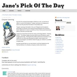 Jane's E-Learning Pick of the Day: Caspian Learning