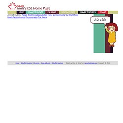 Janis's ESL Home Page - Janis's ESL Links