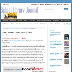 Adult Books 4 Teens: January 2013