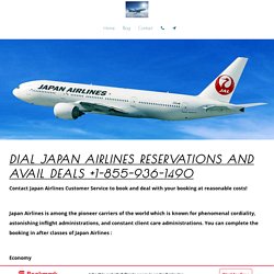 Dial japan airlines reservations and Avail Deals +1-855-936-1490