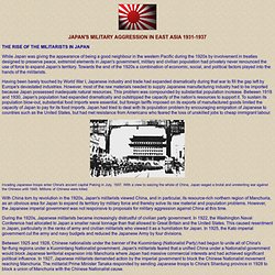 Japan's Military Aggression in East Asia 1931 -1937