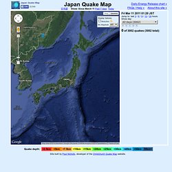 Japan Quake Map