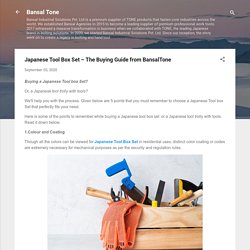 Japanese Tool Box Set – The Buying Guide from BansalTone