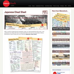 Japanese Cheat Sheet