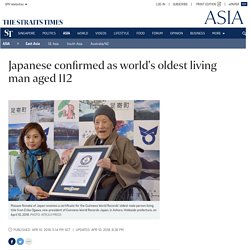 Japanese confirmed as world's oldest living man aged 112, East Asia News