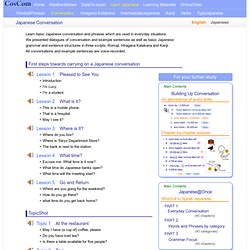 Learn Japanese Conversation