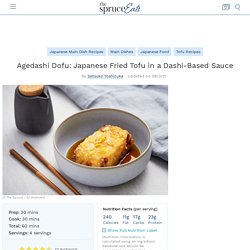 Japanese Fried Tofu (Agedashi Dofu) Recipe