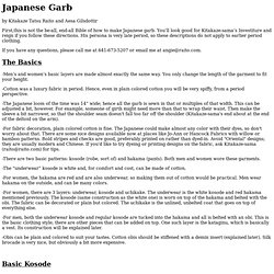 Japanese Garb