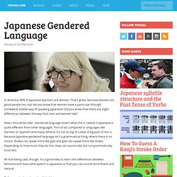 Japanese Gendered Language