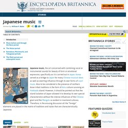 Japanese music