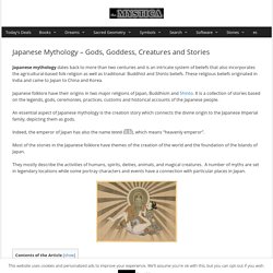 Japanese Mythology - Gods, Goddess, Creatures and Stories