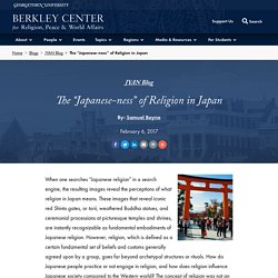 The “Japanese-ness” of Religion in Japan