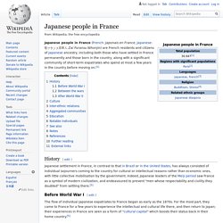Japanese people in France