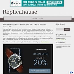 Best Japanese Replica Watches to Buy - ReplicaHause