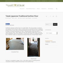 Tataki: Japanese Traditional Earthen Floor - The Last Straw Journal