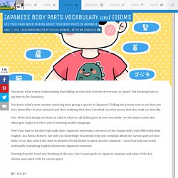 Japanese Body Parts Vocabulary and Idioms