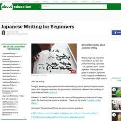 Japanese Writing for Beginners