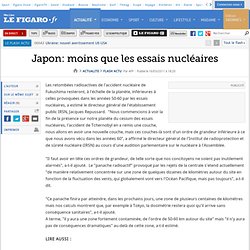 Japon: moins que les essais nucléaires