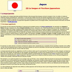Japon: langues et écriture
