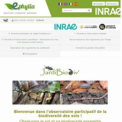 jardibiodiv : l’observatoire participatif de la biodiversité des sols dans les jardins urbains