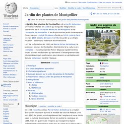 Jardin des plantes de Montpellier