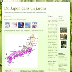 Floraison des cerisiers au Japon