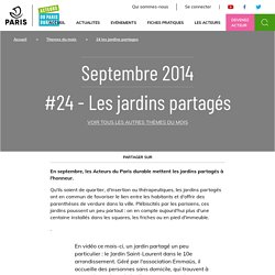 #24 - Les jardins partagés - Acteurs du Paris durable
