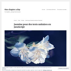 Jasmine pour des tests unitaires en JavaScript