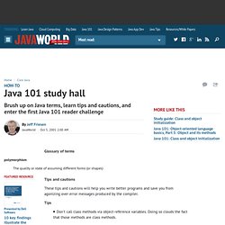 Java 101 study hall