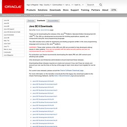 Java Archive Downloads - Java SE 6
